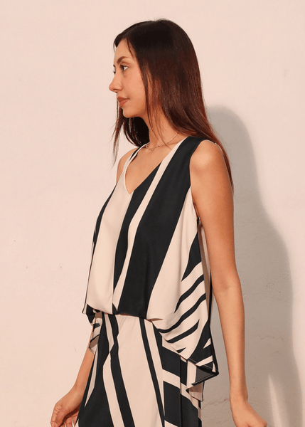 Sienna Stripe Front Tucked Top - Image 3
