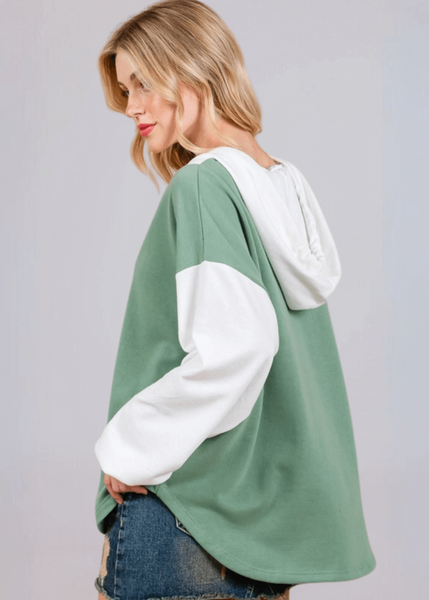 Color Block Hoodie - CLEARANCE FINAL SALE - Image 4
