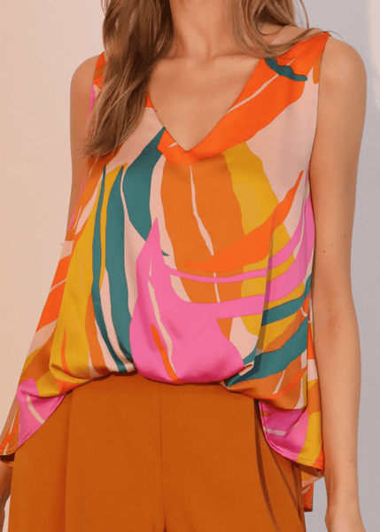 Tropical Front Tucked Top