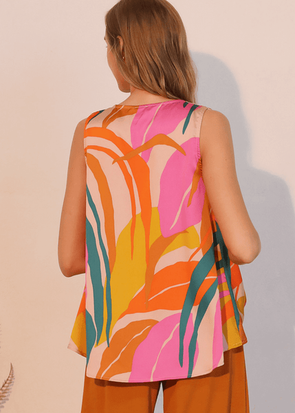 Tropical Front Tucked Top - Image 2