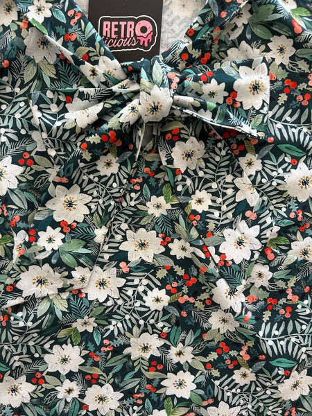 Winter Floral Bow Top - Image 4