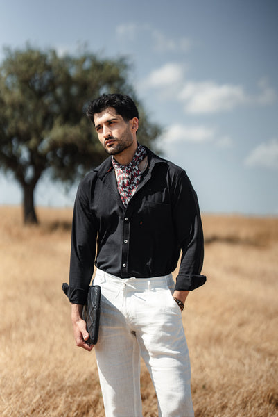 Taormina Button-Down Shirt — Black - Image 2
