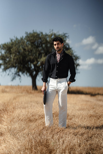 Taormina Button-Down Shirt — Black - Image 4