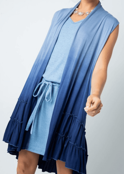 Blues Ombre Cardigan
