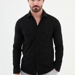 Chamonix Corduroy Shirt — Black