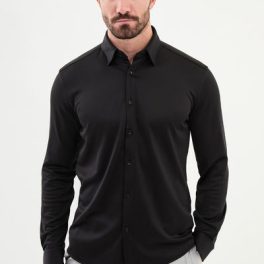 Piacenza Button-Up Shirt — Black