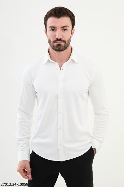 Bordeaux Formal Shirt — White