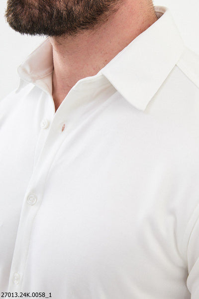 Bordeaux Formal Shirt — White - Image 2