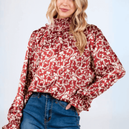 Hannah Top Smocked Neck Top
