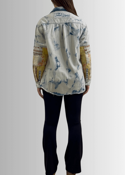 In the Clouds Denim Shirt Jacket - Clearance Final Sale - Image 3