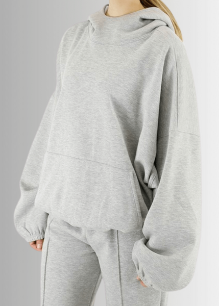 Juliana Puffy High Neck Heavy Fleece Hoodie - Image 5