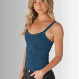 Codastone Lace V-Neck Top Made in USA