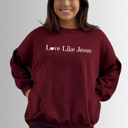 Love Like Jesus Pocket Sweatshirt Made in USA