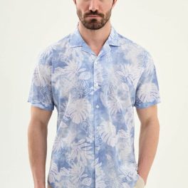 Saint-Tropez Short Sleeve Shirt — Blue