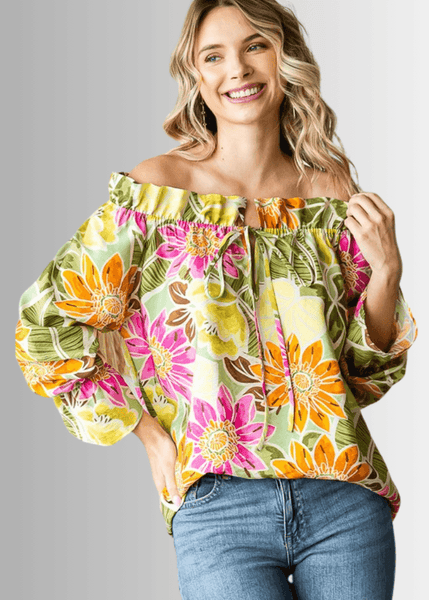 Off the Shoulder Floral Top