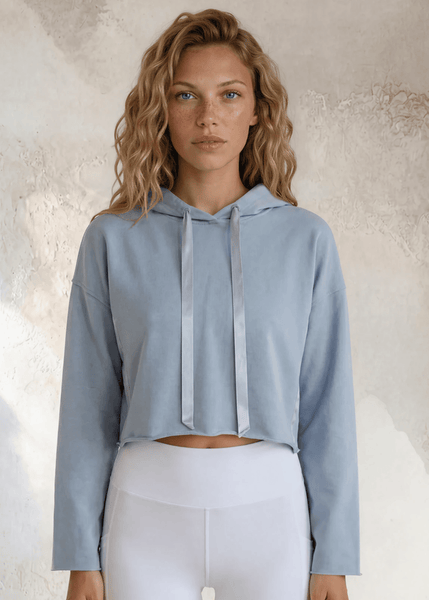Bianca Cropped Hoodie Made in USA