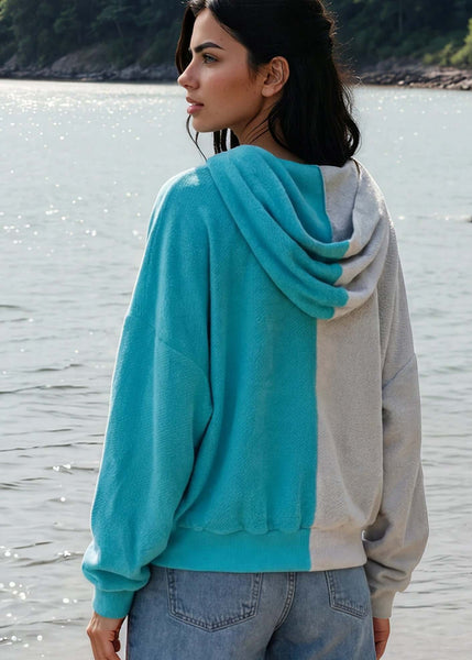 Gina French Terry Color Block Hoodie - CLEARANCE FINAL SALE - Image 2