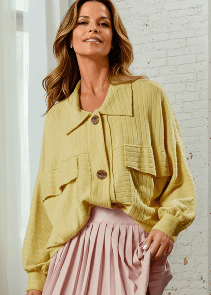 Leah Soft Ribbed Knit Lightweight Shacket - CLEARANCE FINAL SALE - Image 5