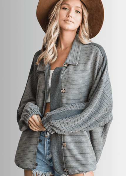 Morgan Casual Ribbed Contrast Jacket - CLEARANCE FINAL SALE - Image 4