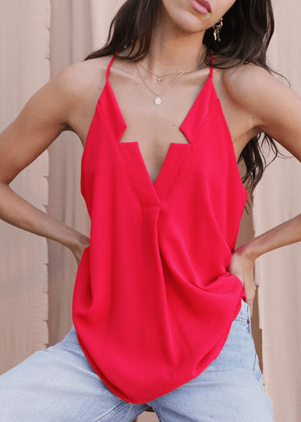 Star Neckline Tank Top