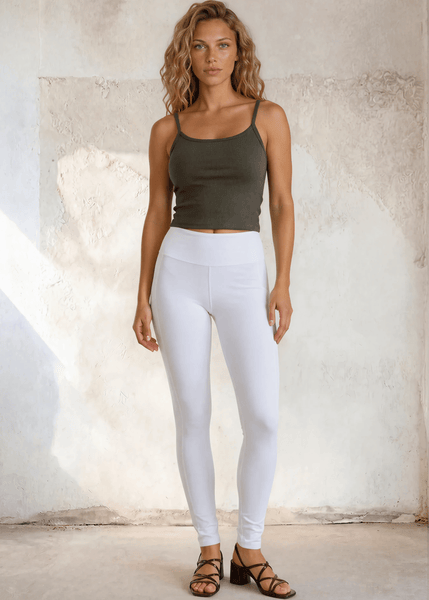 Strappy Crop Tank Top Bra30 (Army Green) - Image 3