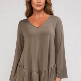 Ally Grab and Go Tunic (Taupe)