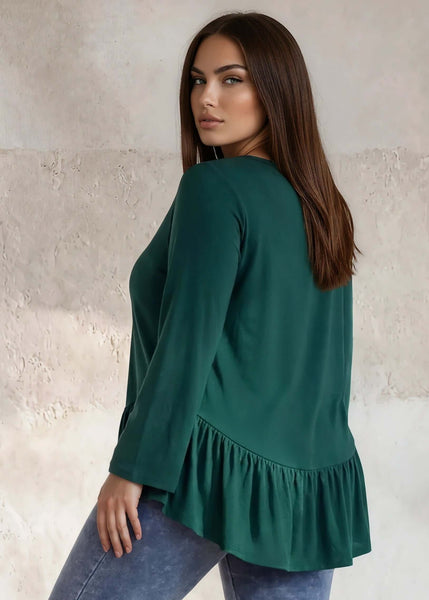Ally Grab and Go Tunic Plus Size (Green) Made in USA - Image 2