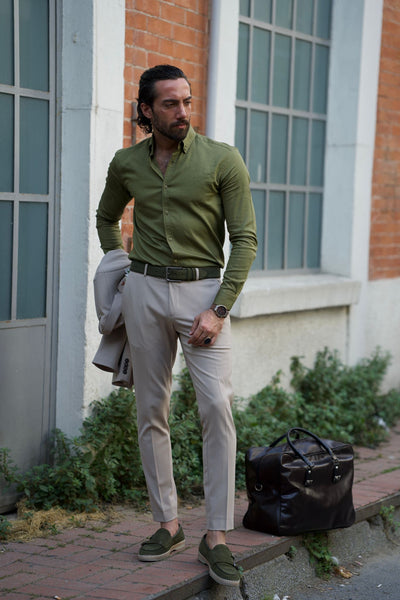 Khaki Summer Shirt - Image 4