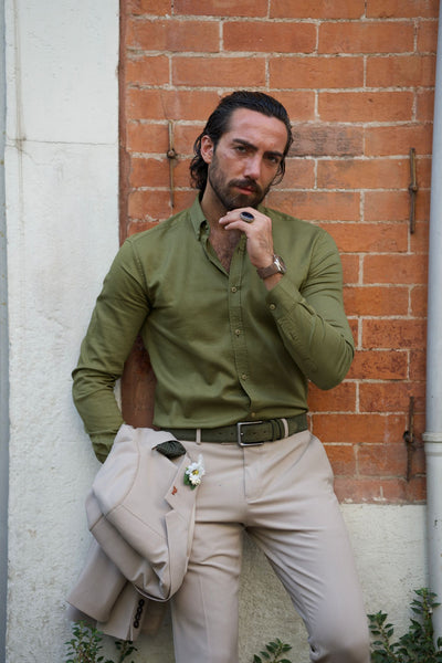 Khaki Summer Shirt - Image 3