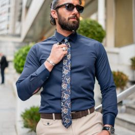 Midnight Flex Satin Lycra Shirt