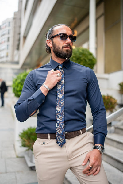 Midnight Flex Satin Lycra Shirt