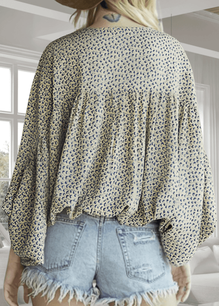 Isabella Sage Exaggerated Dolman Sleeve Top - Image 2