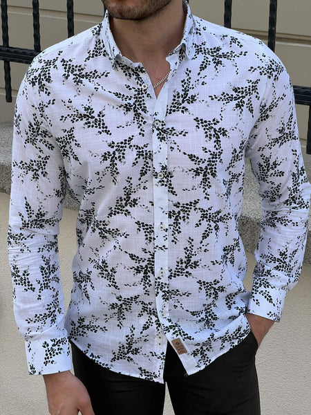 White & Khaki Shirt