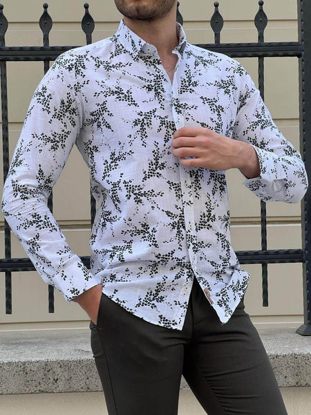 White & Khaki Shirt - Image 3