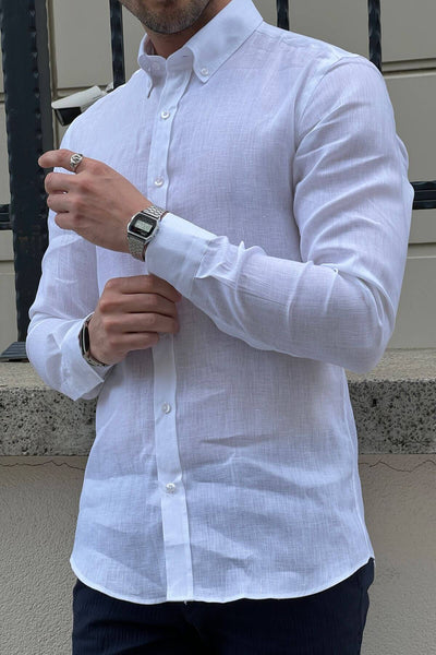 White Linen Shirt